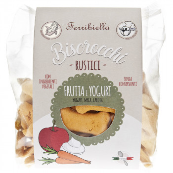 Biscoitos Vegetais Biscrocchi Rustici De Fruta E Iogurte Para Cães
