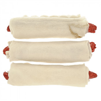 Snack Hot Dog De Couro Para Cão