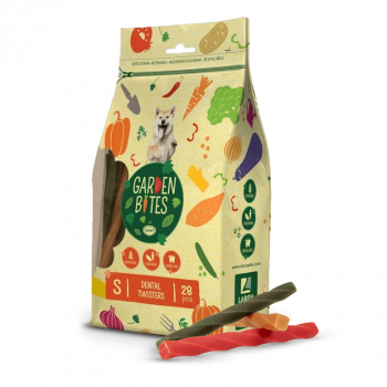 Garden Bites Dental Twisters - Snacks De Vegetais Para Cães