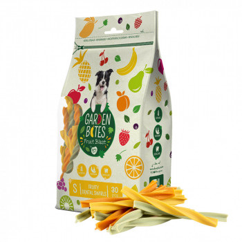 Garden Bites Fruity Dental Swirls - Snacks De Fruta Para Cães