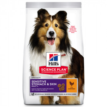 Hill'S Sensitive Stomach & Skin Adult - Ração Seca Para Cão Com Estômago E Pele Sensíveis - Frango