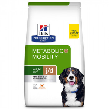 Hill'S PD Metabolic + Mobility J/D - Ração Seca Para Cão Com Excesso De Peso E Problemas De Mobilidade