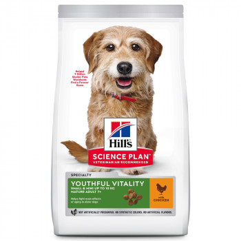 Hill'S Youthful Vitality Small & Mini Mature 7+ - Ração Seca Para Cão De Porte Mini E Pequeno Com Mais De 7 Anos