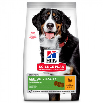 Hill'S Senior Vitality Large Mature 6+ - Ração Seca Para Cão De Porte Grande Com Mais De 6 Anos