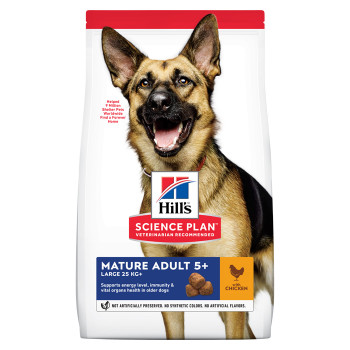 Hill'S Mature Adult 5+ Large - Ração Seca Para Cão De Porte Grande Com Mais De 5 Anos - Frango