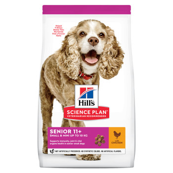 Hill'S Senior 11+ Small & Mini - Ração Seca Para Cão De Porte Mini E Pequeno Com Mais De 11 Anos - Frango