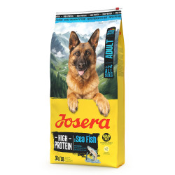 Josera High Protein Sea Fish - Ração Seca Rica Em Proteína E Sem Cereais Para Cão Ativo - Aves, Salmão E Batata Doce