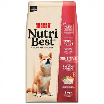 Picart Nutribest High Premium Puppy Sensitive - Salmão E Arroz