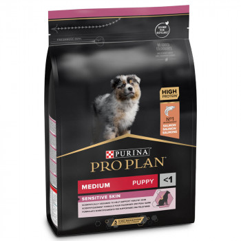 Pro Plan Sensitive Skin Medium Puppy - Salmão