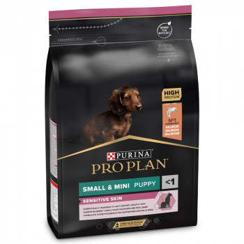 Pro Plan Sensitive Skin Small & Mini Puppy - Salmão