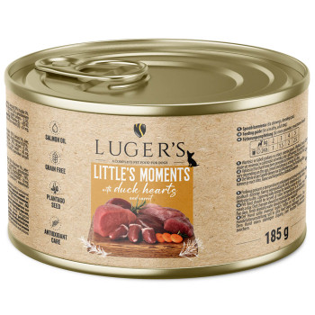 Luger'S Little'S Moments - Alimento Húmido Para Cão Adulto Mini - Coração De Pato E Cenoura