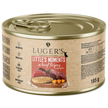 Luger'S Little'S Moments - Alimento Húmido Para Cão Adulto Mini - Tripa De Vaca E Abóbora