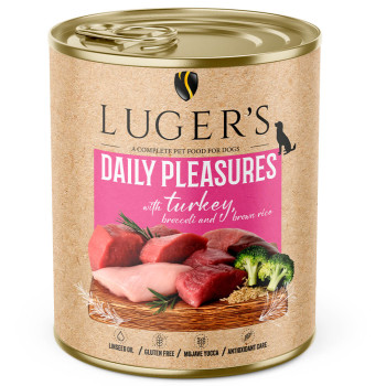 Luger'S Daily Pleasures - Alimento Húmido Para Cão Adulto - Peru, Brócolos E Arroz Integral
