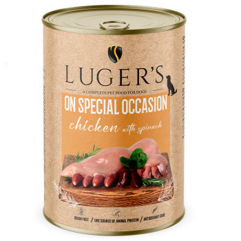 Luger'S On Special Occasion - Alimento Húmido Para Cão Adulto - 100% Frango Com Espinafres