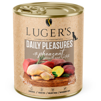 Luger'S Daily Pleasures - Alimento Húmido Para Cão Adulto - Faisão, Espinafres E Batata