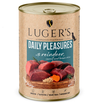 Luger'S Daily Pleasures - Alimento Húmido Para Cão Adulto - Rena, Cenoura E Arroz Integral
