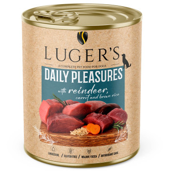 Luger'S Daily Pleasures - Alimento Húmido Para Cão Adulto - Rena, Cenoura E Arroz Integral