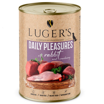 Luger'S Daily Pleasures - Alimento Húmido Para Cão Adulto - Coelho E Arandos