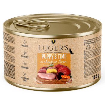 Luger'S Puppy'S Time - Alimento Húmido Para Cachorro - Fígado De Galinha, Cenoura E Batata