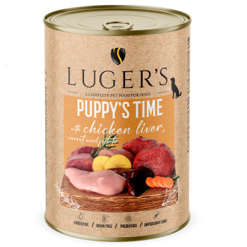 Luger'S Puppy'S Time - Alimento Húmido Para Cachorro - Fígado De Galinha, Cenoura E Batata