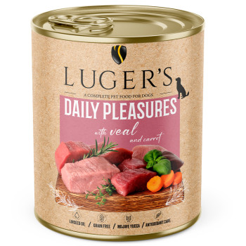 Luger'S Daily Pleasures - Alimento Húmido Para Cão Adulto - Vitela E Cenoura