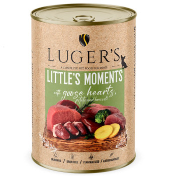 Luger'S Little'S Moments - Alimento Húmido Para Cão Adulto Mini - Coração De Ganso, Batata E Brócolos