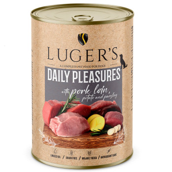 Luger'S Daily Pleasures - Alimento Húmido Para Cão Adulto - Lombo De Porco, Batata E Salsa
