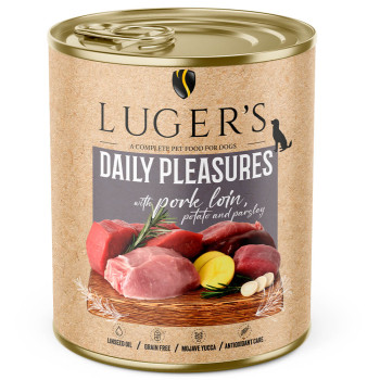 Luger'S Daily Pleasures - Alimento Húmido Para Cão Adulto - Lombo De Porco, Batata E Salsa
