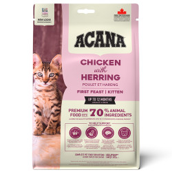 Acana First Feast - Ração Seca Para Gatinho - Frango E Arenque
