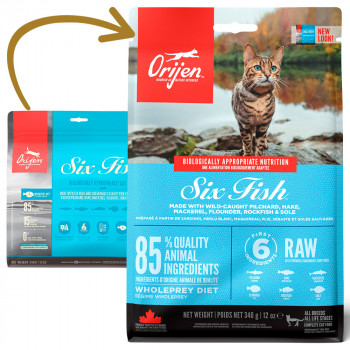 Orijen Six Fish - Ração Seca Para Gato - Peixes