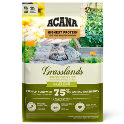 Acana Grassland - Ração Seca Para Gato - Frango, Pato, Peru E Codorniz