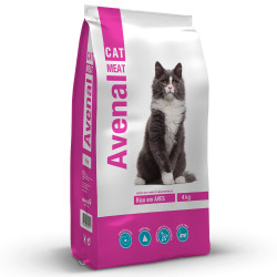 Avenal - Ração Seca Para Gato Adulto - Carne E Cereais