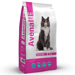 Avenal - Ração Seca Para Gato Adulto - Carne E Cereais
