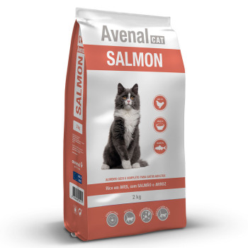 Avenal - Ração Seca Para Gato Adulto - Salmão E Arroz