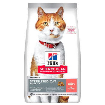 Hill'S Sterilised Young Adult - Ração Seca Para Gato Jovem Esterilizado - Salmão
