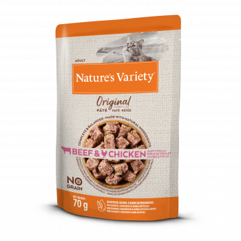 Nature'S Variety Original No Grain Patê Gato Adulto - Vaca E Frango