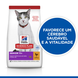 Hill'S Senior 11+ - Ração Seca Para Gato Com Mais De 11 Anos - Frango