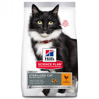 Hill'S Sterilised Mature 7+ - Ração Seca Para Gato Esterilizado Com Mais De 7 Anos - Frango
