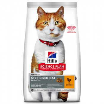 Hill'S Sterilised Young Adult - Ração Seca Para Gato Jovem Esterilizado - Frango