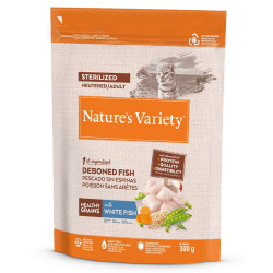 Nature'S Variety Healthy Grains Gato Adulto Esterilizado - Peixe Branco