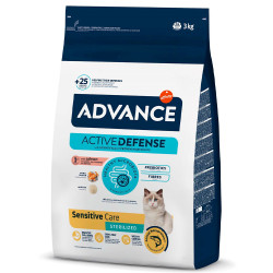 Advance Sensitive Sterilized - Ração Seca Para Gato Esterilizado Com Sensibilidades - Salmão E Arroz
