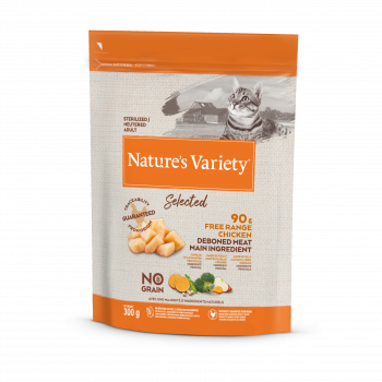Nature'S Variety Selected Sem Cereais Gato Adulto Esterilizado - Frango