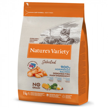 Nature'S Variety Selected No Grain Gato Adulto Esterilizado - Salmão Da Noruega