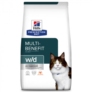 Hill'S PD Digestive/Weight Management W/D - Ração Seca Para Gato Para Saúde Digestiva E Controlo Do Peso