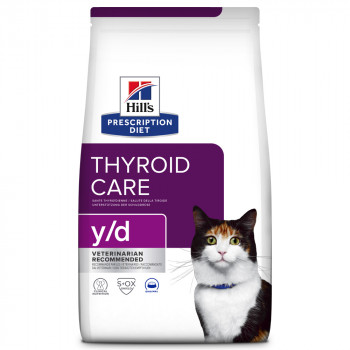 Hill'S PD Thyroid Care Y/D - Ração Seca Para Gato Para A Saúde Da Tiroide