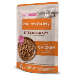Nature'S Variety Bites In Gravy - Alimento Húmido Para Gatinho - Frango