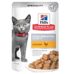 Hill'S Sterilised Kitten - Alimento Em Molho Para Gatinho - Frango