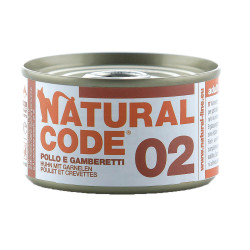 Natural Code 02 - Alimento Húmido Para Gato - Frango E Camarão