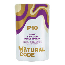 Natural Code P10 - Alimento Húmido Para Gato - Filete De Atum E Peixe Branco