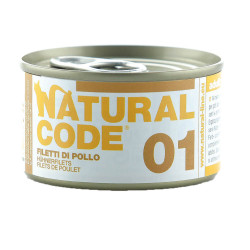 Natural Code 01 - Alimento Húmido Para Gato - Filete De Frango